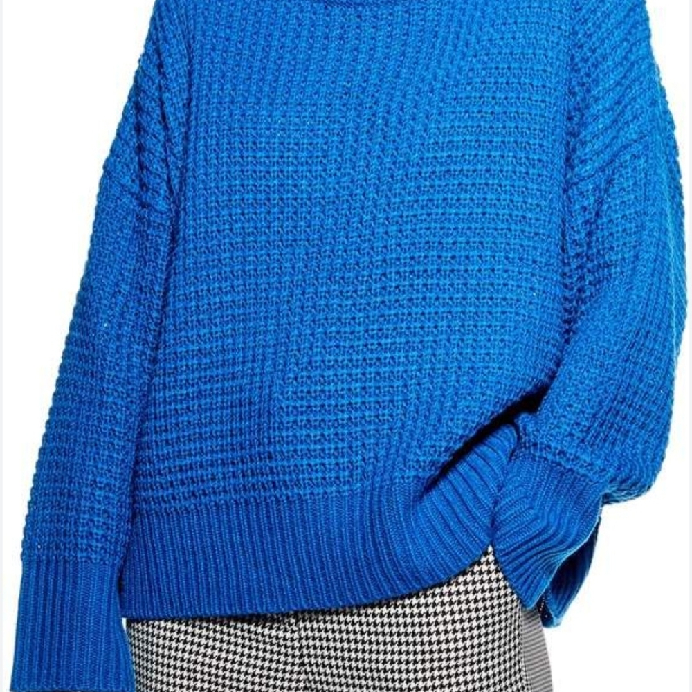 Kut From The Kloth Blue Knit Turtleneck Sweater | Cozy & Chic | Size S